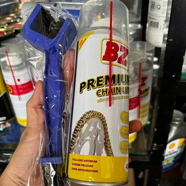 Dưỡng sên BZ Cao Cấp PREMIUM Chainlube Chai 200ml bôi trơn tốt, chống văng cho mọi loại xe