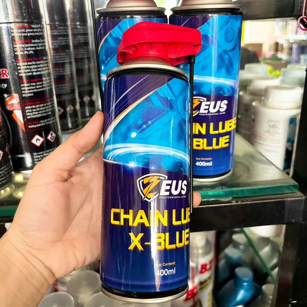 Dưỡng Sên Zeus Cao Cấp Không Văng X-BLUE Mỡ Bò Xanh 400ml