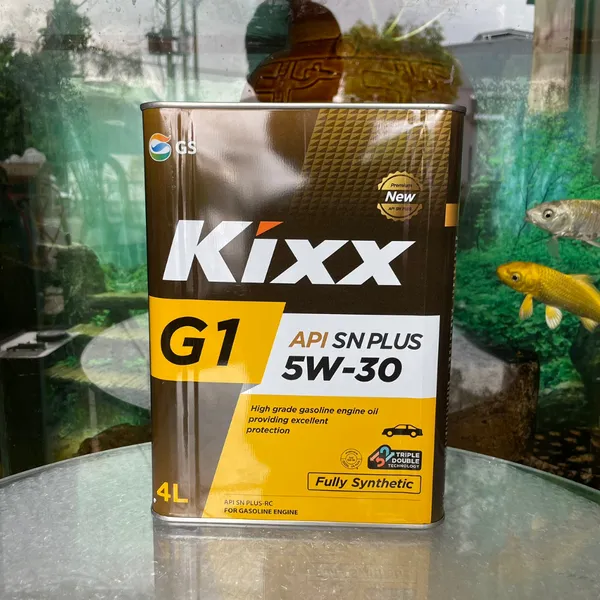 Nhớt Kixx ÔTÔ G1 5W-30 API SN PLUS Tổng Hợp Toàn Phần Can 4L