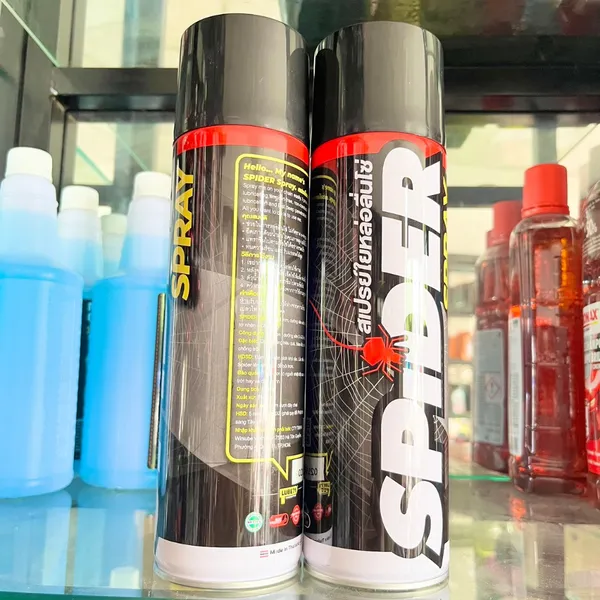 Chai Xịt Dưỡng sên SPIDER Dạng Tơ Nhện 600ml Bôi Trơn Tốt, Chính Hãng Nhập Khẩu Thái Lan