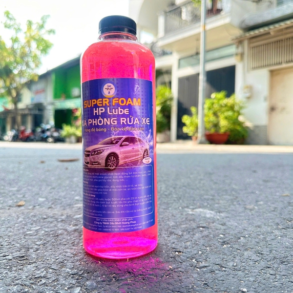 Xà Bông Rửa Xe Super Foam 1L Rửa Xe Máy, Ô Tô Làm Sạch Nhanh, Sáng Bóng, Bảo Vệ Lớp Sơn Xe
