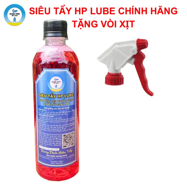 Dung Dịch Siêu Tẩy, Tẩy Rửa Lốc Máy, Tẩy Rỉ Sét HP LUBE Can Lớn 5L