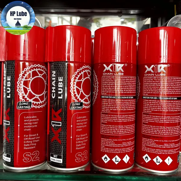 Dưỡng sên - Bôi Trơn Sên X1R 400ml Không Văng
