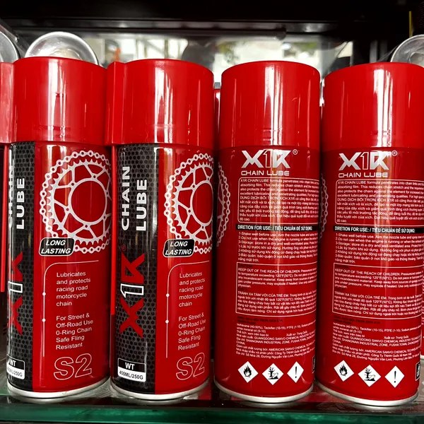 Dưỡng sên - Bôi Trơn Sên X1R 400ml Không Văng, Bôi trơn tốt