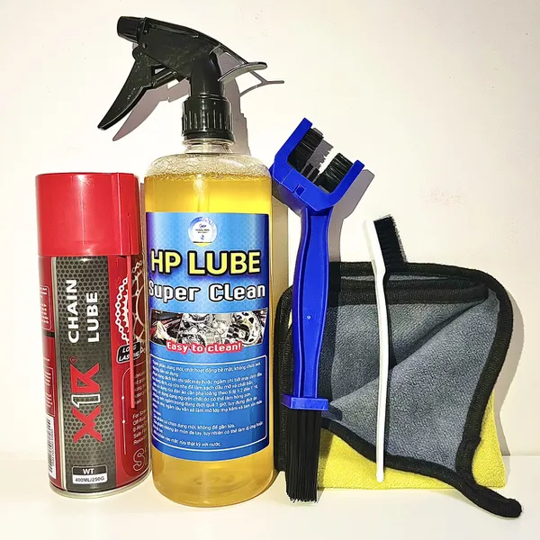 Chai HP Lube Super Clean 1L Rửa Full Xe, Vệ Sinh Nhông Sên Dĩa, Lốc Máy, Dàn Áo