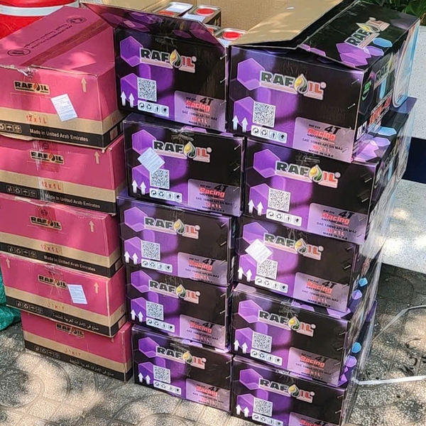 Mua Sỉ Thùng Nhớt Rafoil 10W40 lon nguyên 1L Full Tổng Hợp Cho Xe Ga, Số.