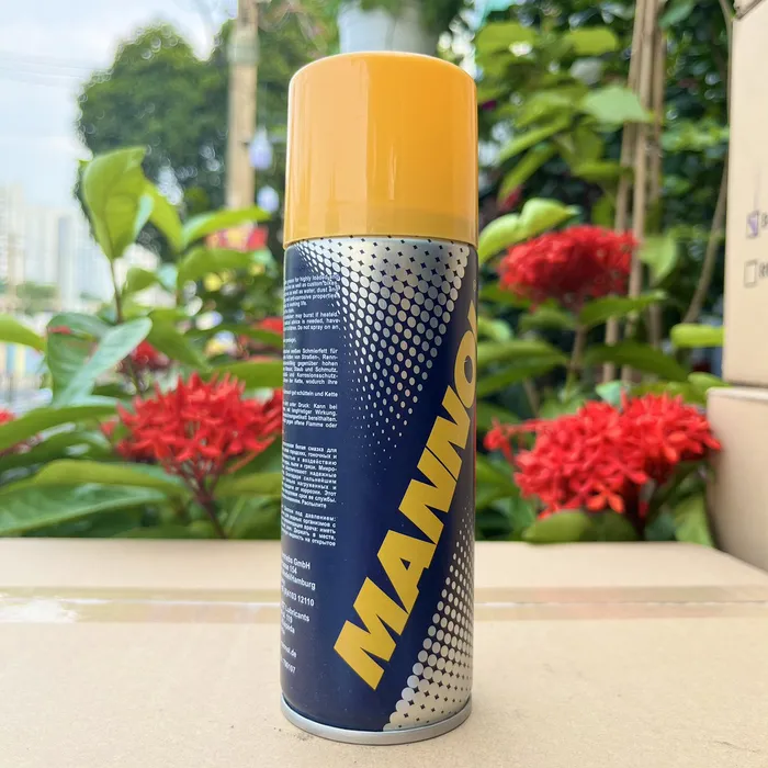 Dưỡng Sên MANNOL 7901 Chain Lube Cao Cấp Không Văng 200ML, Mỡ Tổng Hộp, Bôi Trơn Tốt, Nhập Khẩu Đức
