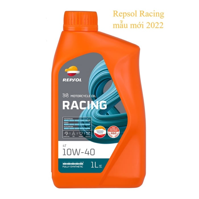 Nhớt Xe Máy Repsol Racing 10w40 4T 1L Full Tổng Hợp, Cao Cấp Cho Xe Số