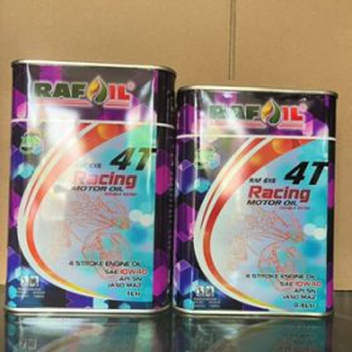 Nhớt Rafoil 10W40 lon nguyên 1L Full Tổng Hợp Cho Xe Ga, Số