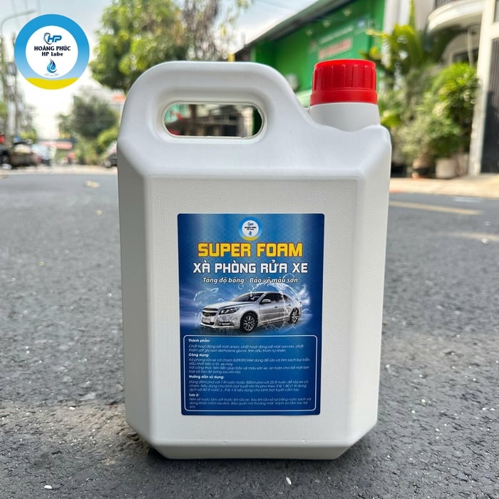 Can Xà Bông 5L Rửa Xe Super Foam Rửa Xe Máy, Ô Tô Làm Sạch Nhanh, Sáng Bóng, Bảo Vệ Lớp Sơn Xe.