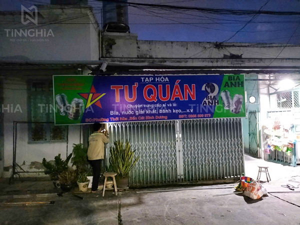 Làm Bảng Hiệu Chuỗi Đại Lý Cửa Hàng Bình Dương