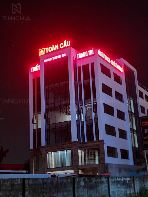 Thi Công Bảng Hiệu Chữ Nổi Tòa Nhà, Xưởng sản Xuất Bình Dương