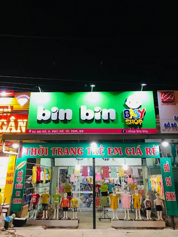 Mẫu Bảng Hiệu Cửa Hàng Mẹ Và Bé Bình Dương