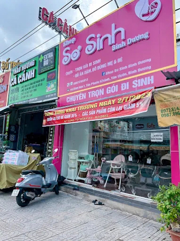 Mẫu Bảng Hiệu Cửa Hàng Mẹ Và Bé Bình Dương
