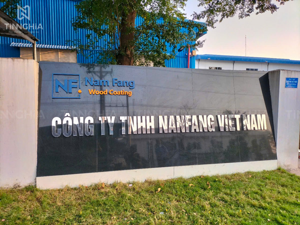 BẢNG LOGO INOX CHO CÔNG TY