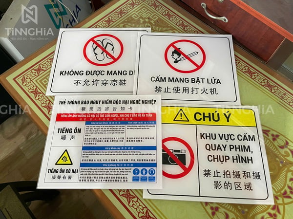 Làm Biển Chỉ Dẫn Công Ty, Khu Vực Xưởng Nhà Máy