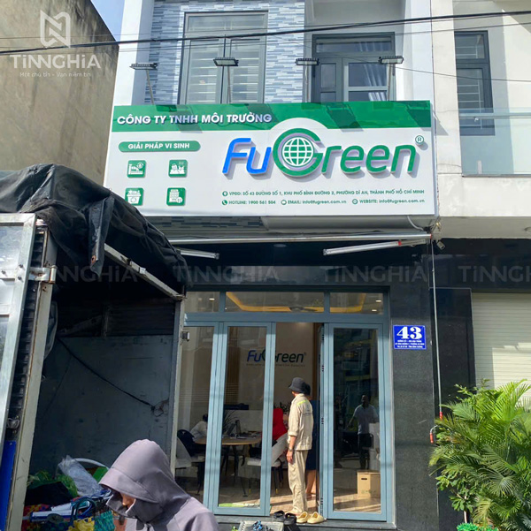 biển hiệu alu chữ nổi đèn LED Bình Dương