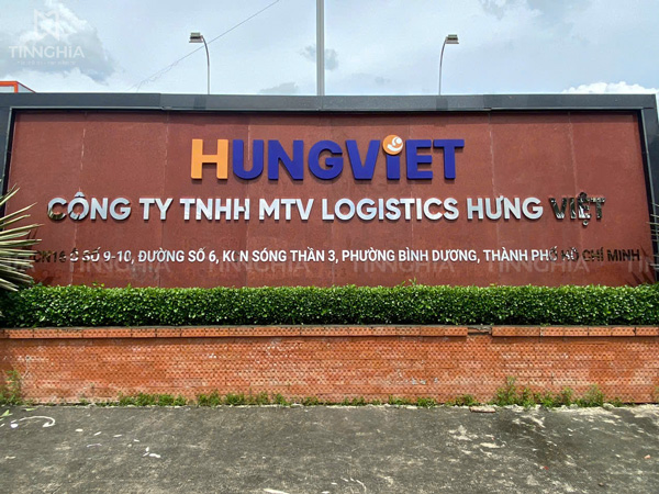 Làm chữ nổi inox công ty Bình Dương - TP. HCM