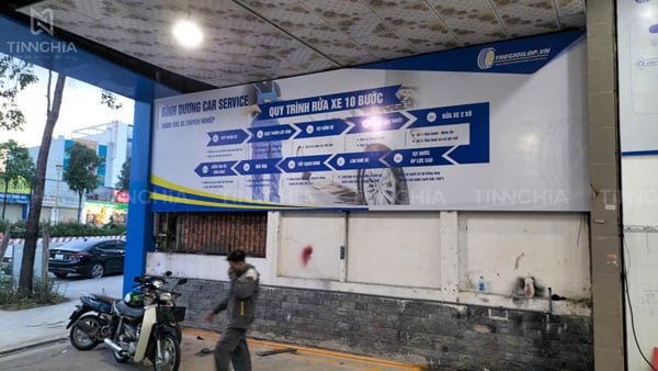 BIỂN QUẢNG CÁO TRUNG TÂM CHĂM SÓC XE BÌNH DƯƠNG - THẾ GIỚI LỐP