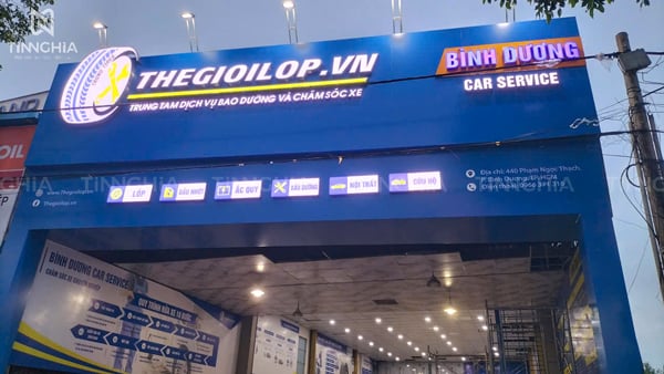 BIỂN QUẢNG CÁO TRUNG TÂM CHĂM SÓC XE BÌNH DƯƠNG