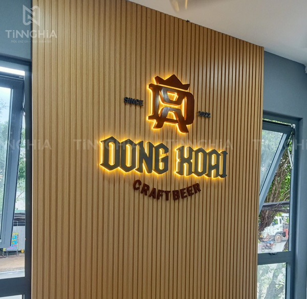 BẢNG LOGO INOX CHO CÔNG TY