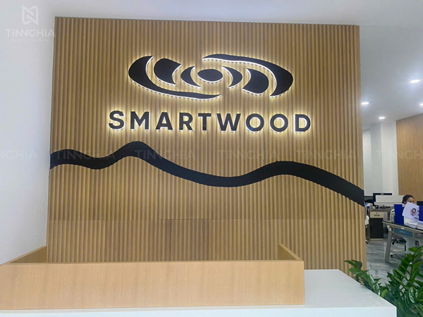 Thiết kế bảng hiệu đẹp TPHCM Bình Dương cũ lắp quầy lễ tân