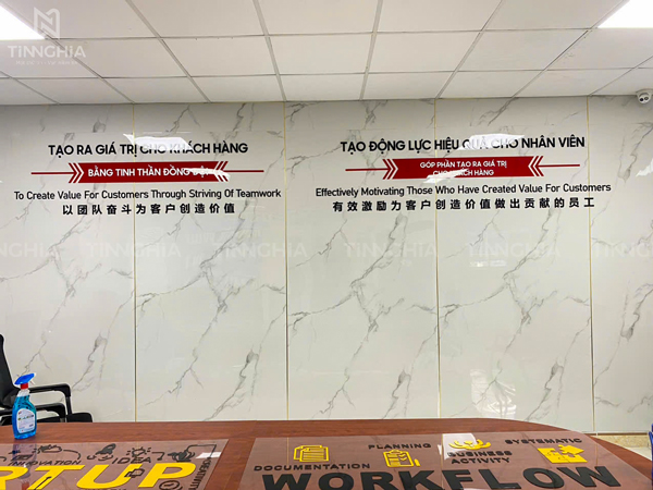 CHỮ NỔI CÂU KHẨU HIỆU GẮN TƯỜNG