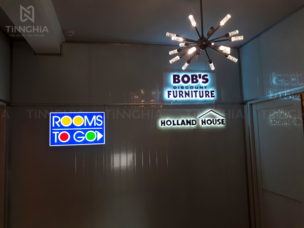 Làm chữ nổi đèn LED trang trí decor trong nhà đẹp