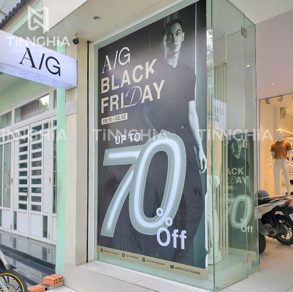 In decal dán kính quảng cáo Bình Dương