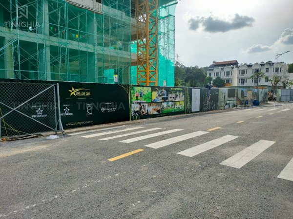 In Bạt Hàng Rào Dự Án Chung Cư Hoàng Khôi Phú Chánh