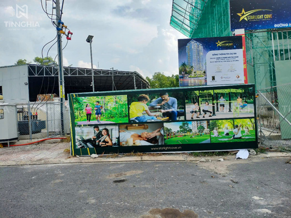 In Bạt Hàng Rào Dự Án Chung Cư Hoàng Khôi Phú Chánh