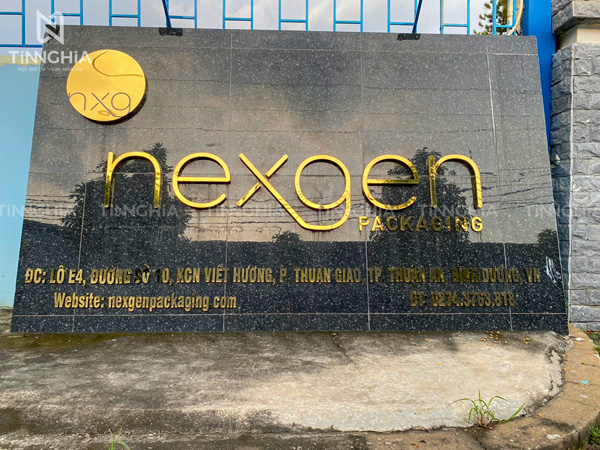 BẢNG LOGO INOX CHO CÔNG TY