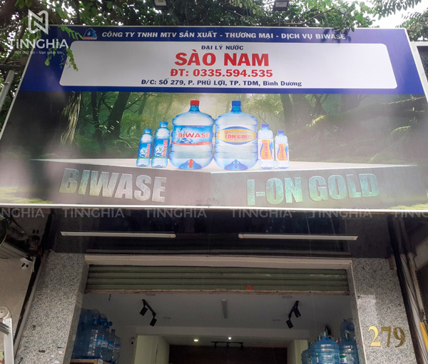 Làm Bảng Hiệu Chuỗi Đại Lý Cửa Hàng Bình Dương
