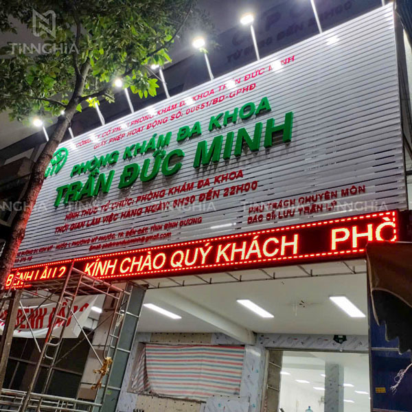 LÀM BẢNG QUẢNG CÁO BẾN CÁT BẰNG TÔN LAM