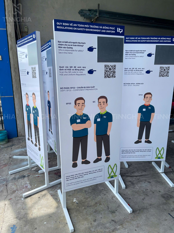 Làm biển báo, biển cảnh báo, biển thông tin, bảng chỉ dẫn giá rẻ giao hàng tận nơi ở khu vực Bình Dương - TP. Hồ Chí Minh