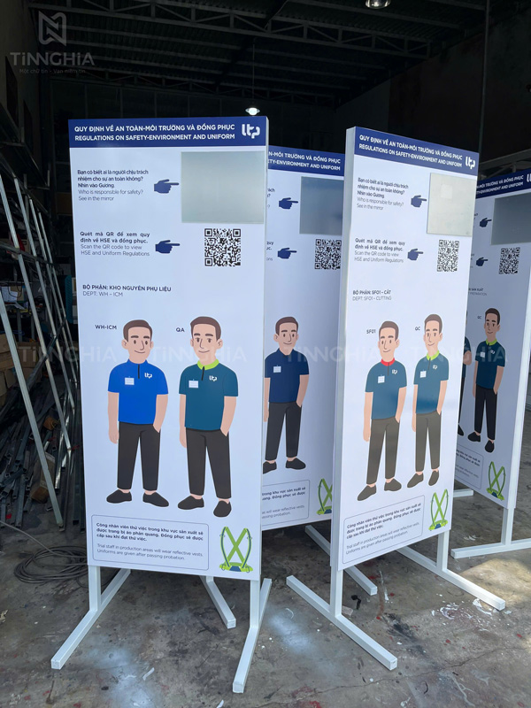 Làm biển hiệu chỉ dẫn nội quy giao hàng tận nơi cho doanh nghiệp