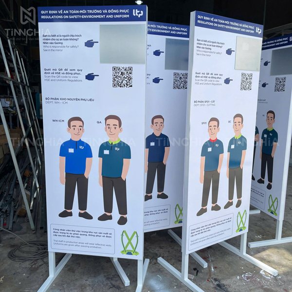 Nhận làm biển nội quy số lượng nhiều cho công ty (Khách hàng LTP)