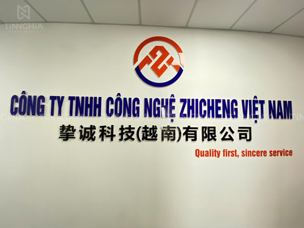 LÀM LOGO CHỮ NỔI VĂN PHÒNG BẾN CÁT