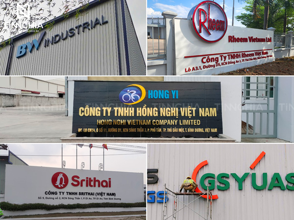 Thi công các loại biển quảng cáo, biển tên công ty bằng chữ nổi chất lượng giá tốt