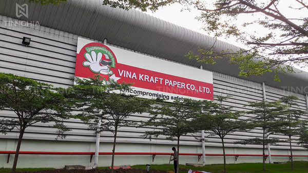 Làm bảng hiệu alu quảng cáo Bến Cát có gắn chữ nổi đẹp bắt mắt