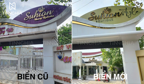 Đặt làm lại bảng hiệu quảng cáo mới Bến Cát Bình Dương
