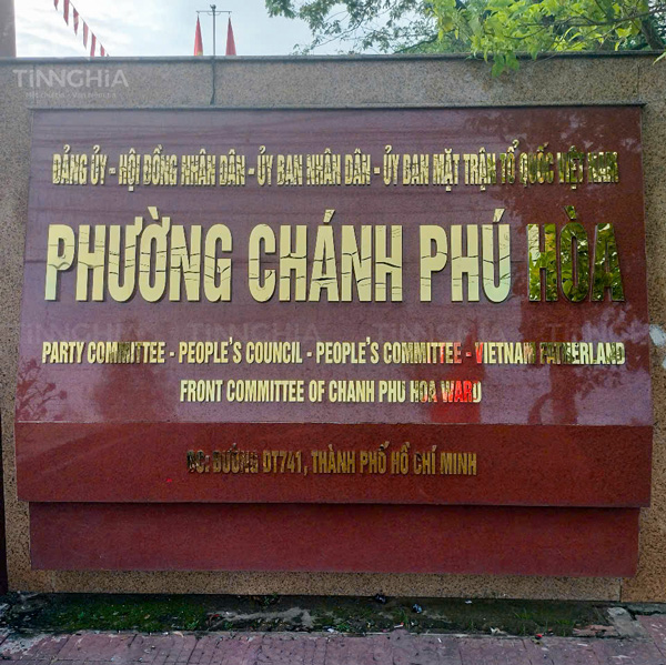 Làm Bảng Hiệu Địa Chỉ Mới Dĩ An