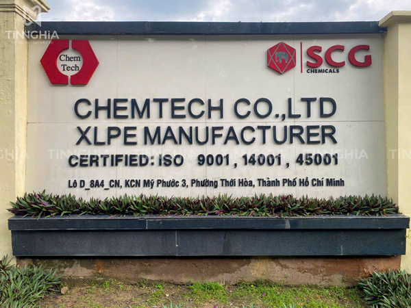 Chữ nổi inox biển hiệu công ty TPHCM