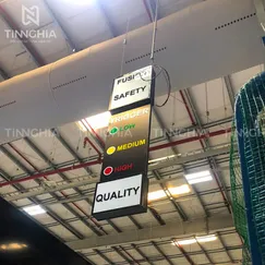 BẢNG ĐÈN LED QUẢNG CÁO BÀU BÀNG | LÀM BIỂN BÁO NHÀ XƯỞNG GẮN ĐÈN LED