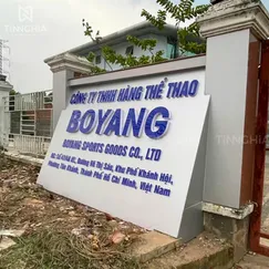 BẢNG HIỆU ỐP ALU BÀU BÀNG | Biển Alu Chữ Nổi, Alu Ốp Cổng Chào