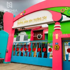 LÀM BẢNG TÊN TRƯỜNG HỌC BẾN CÁT | BẢNG HIỆU TRƯỜNG HỌC BÌNH DƯƠNG