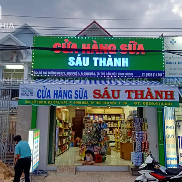 BIỂN HIỆU CÔNG TY BẾN CÁT | LÀM CHỮ QUẢNG CÁO, IN ẤN BẢNG HIỆU