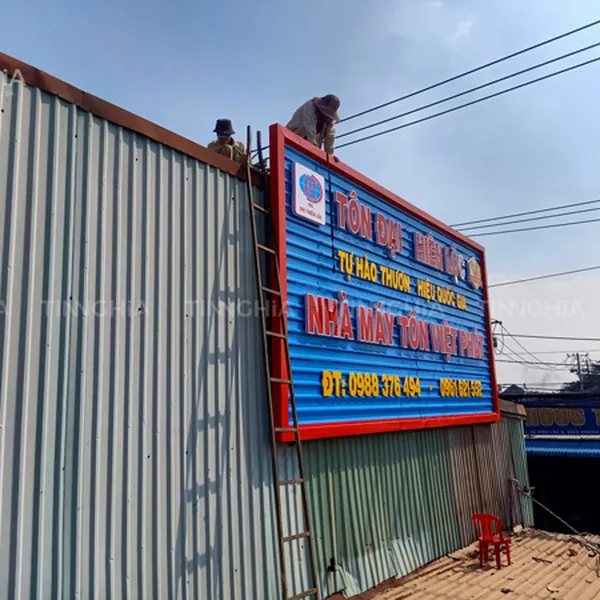 MẪU BẢNG HIỆU TÔN SÓNG CHỮ NỔI ĐẸP THU HÚT | BẢNG TOLE ĐẸP - THU HÚT