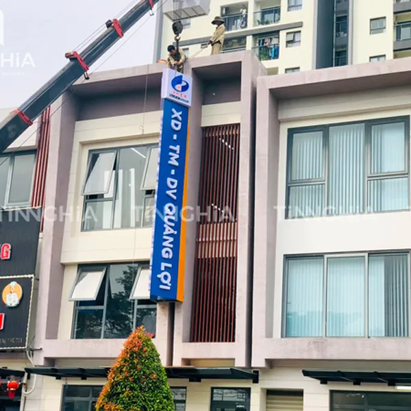 LÀM BẢNG HIỆU CÔNG TY BÀU BÀNG | BẢNG HIỆU ALU CHỮ NỔI