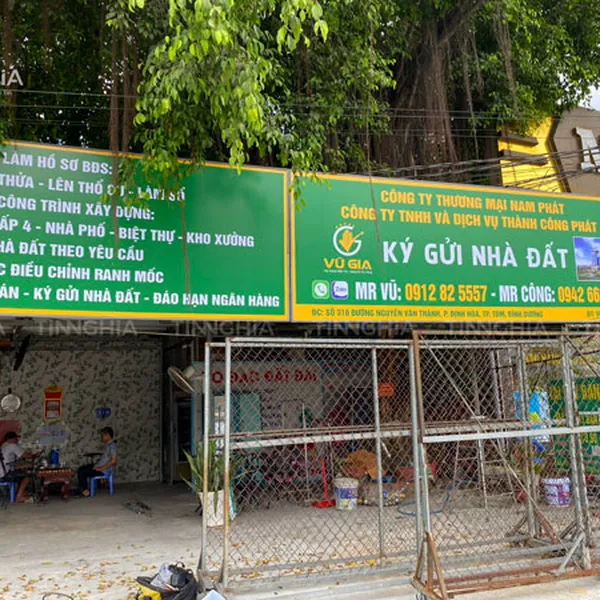 BẢNG HIỆU KHUNG SẮT CĂNG BẠT BÌNH DƯƠNG | IN BẠT HIFLEX BẠT 3M LOẠI TỐT - LOẠI THƯỜNG